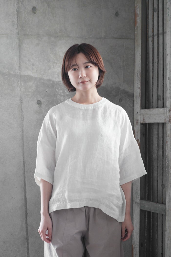 evam eva エヴァムエヴァ linen pullover(26SS) | T.T. GARRET