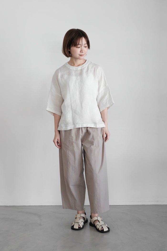 evam eva エヴァムエヴァ linen pullover(26SS) | T.T. GARRET