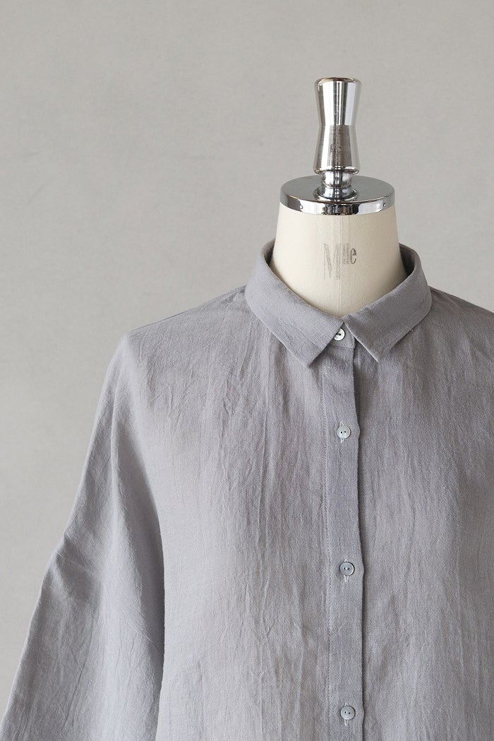 evam eva エヴァムエヴァ linen wide shirt(26SS) | T.T. GARRET