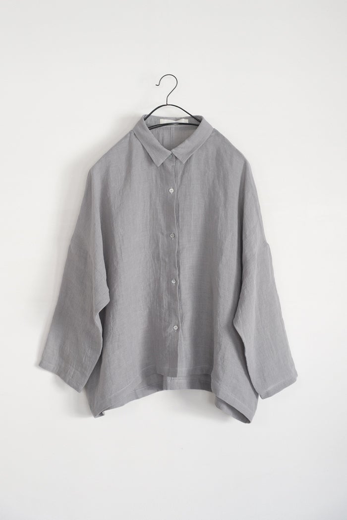 トップス evameva cotton shirt [men's] evam eva エヴァムエヴァ linen wide shirt(26SS) | T.T. GARRET