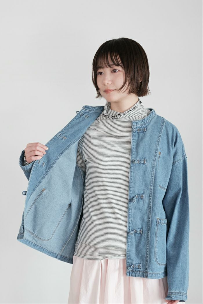 PAR ICI パーリッシィ 8.5ozライトオンスデニム チャイナ釦ジャケット
