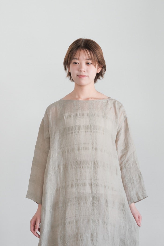 evam eva エヴァムエヴァ linen ramie one-piece(26SS) | T.T. GARRET