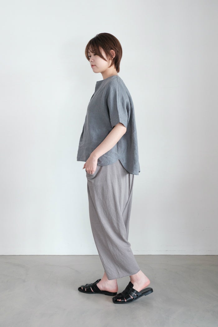 evam eva エヴァムエヴァ hemp cotton pants（26SS) | T.T. GARRET