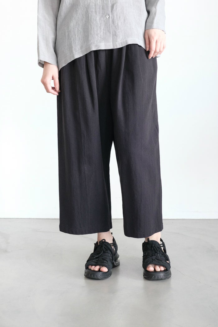 evam eva エヴァムエヴァ hemp cotton pants（26SS) | T.T. GARRET
