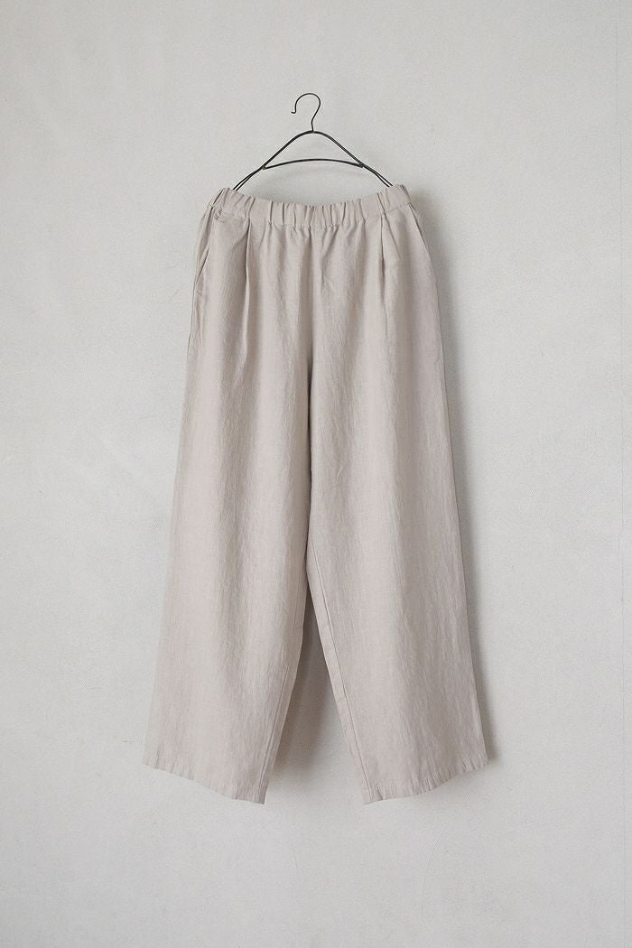 evam eva エヴァムエヴァ water linen wide pants（26SS) | T.T. GARRET