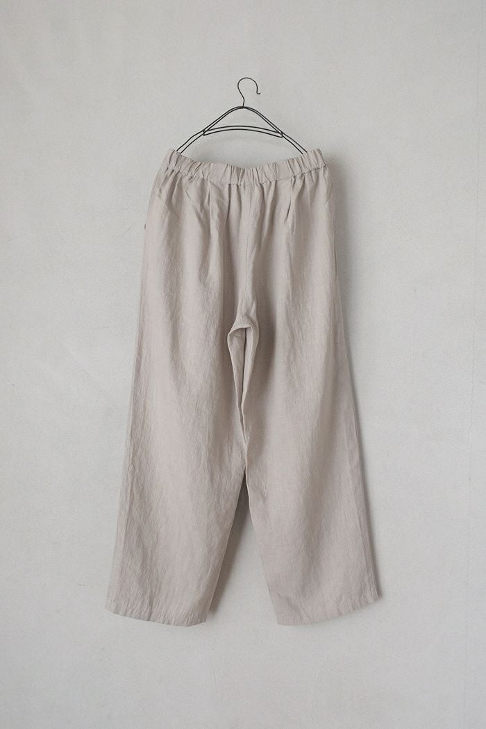 evam eva エヴァムエヴァ water linen wide pants（26SS) | T.T. GARRET