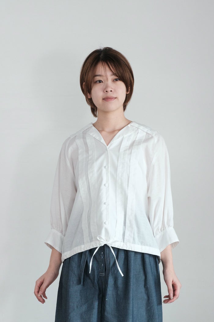 Porter des boutons ポルテデブトン Lilasエンブロイダリーブラウス