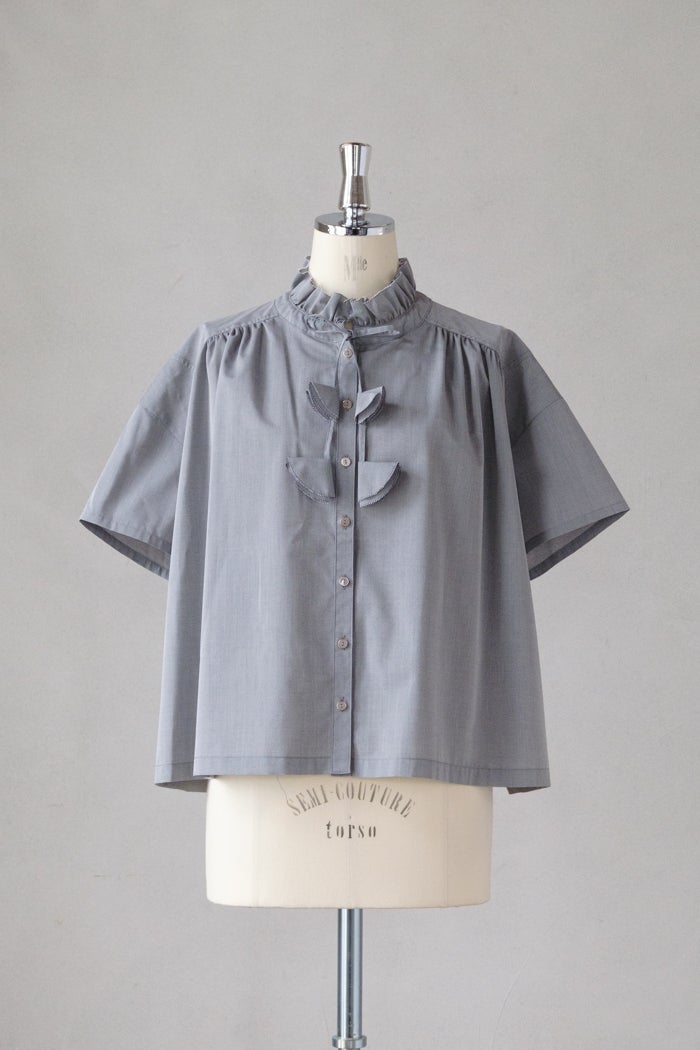 Porter des boutons ポルテデブトン フリルカラーブラウス(25SS