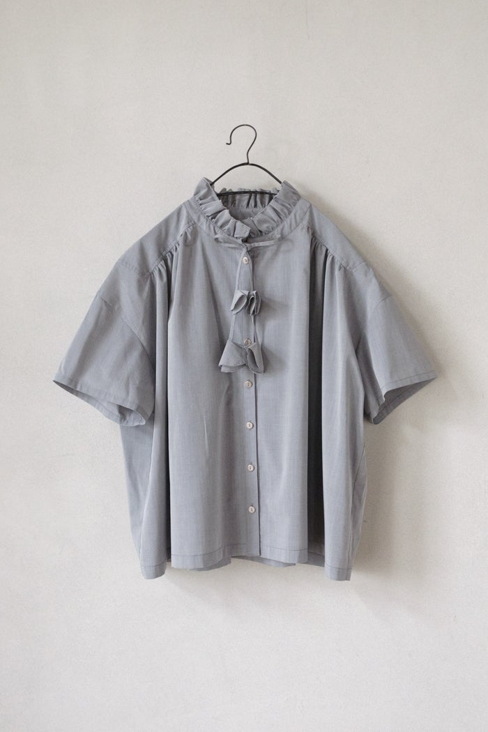 Porter des boutons ポルテデブトン 2.8ozデニムタッセルブラウス(26SS 