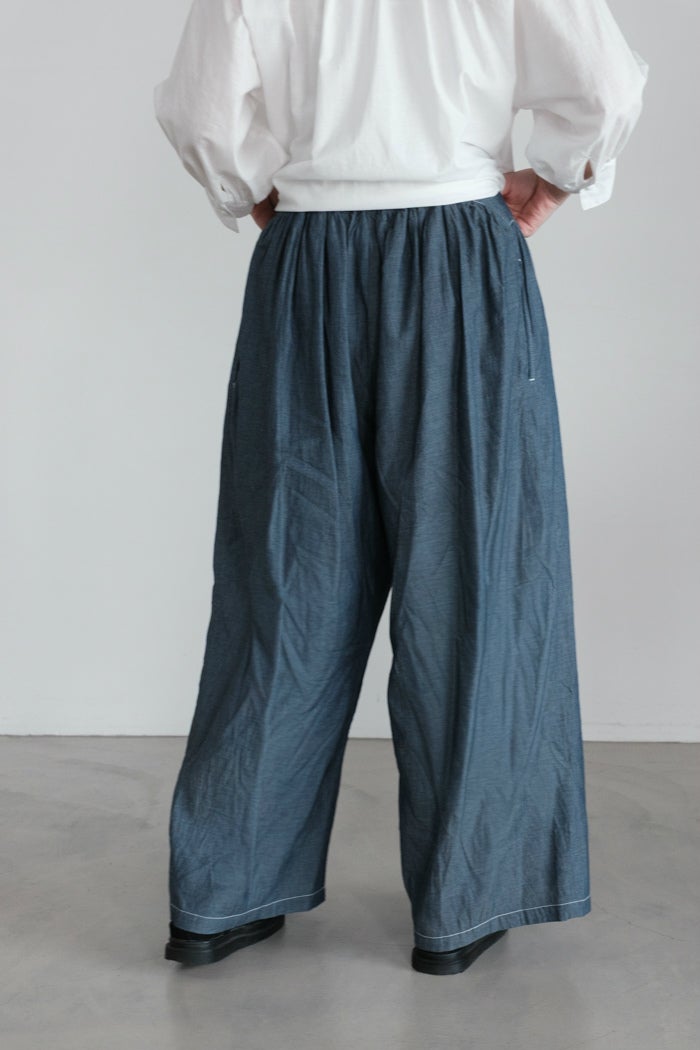 Porter des boutons ポルテデブトン 2.8ozデニムワイドパンツ(26SS