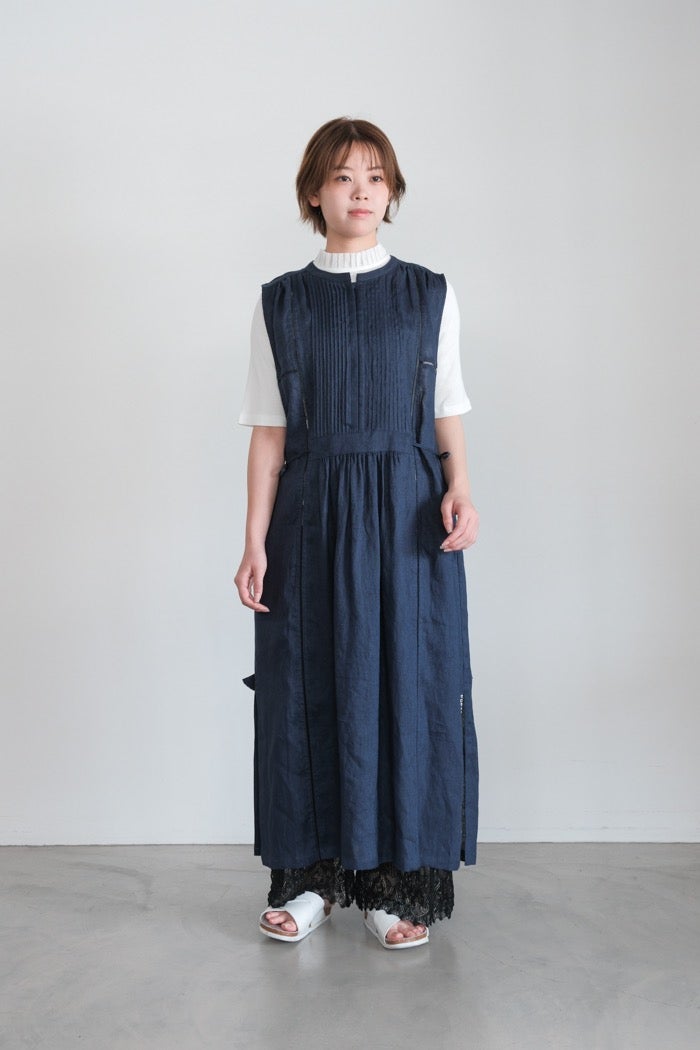 Porter des boutons ポルテデブトン ピンタックワンピース(26SS