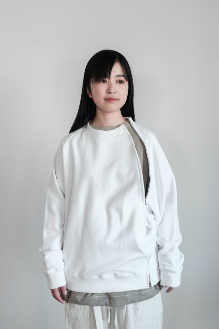haversack ラミーポプリンショートケープ HAVERSACK｜ラミー ワイド ピンストライプ スリーブレス ショート