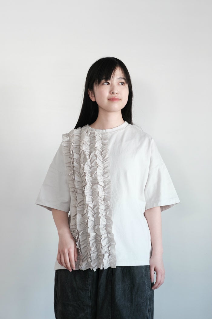 TISSU ティシュ クラシック天竺フリルTシャツ(26SS) | T.T. GARRET