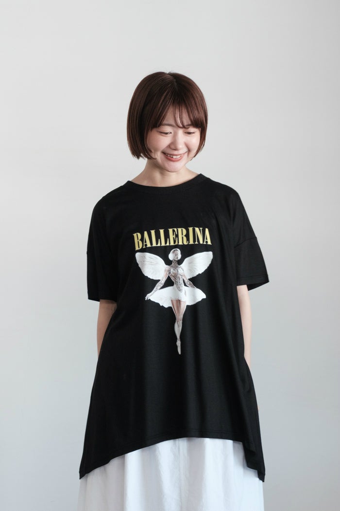 bedsidedrama OMNIDANCE Flare T-Shirt 黒2 OMNIDANCE Flare T-Shirt– Black | BEDSIDEDRAMA