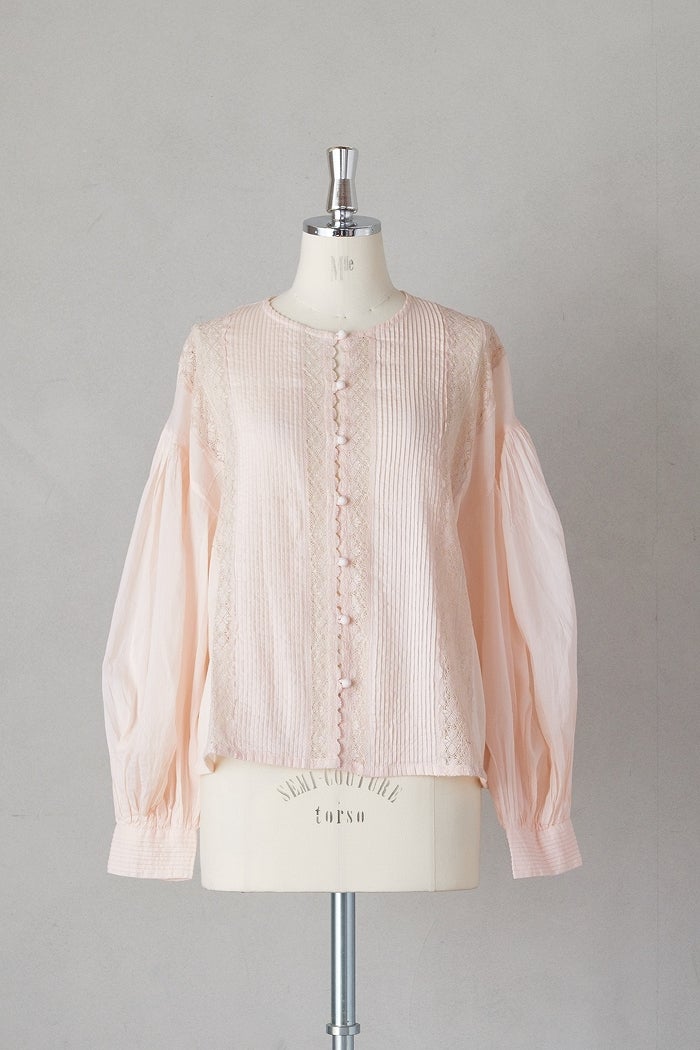 MAGALI マガリ コットンシルク・リボンタイブラウス(25SS) | T.T. GARRET