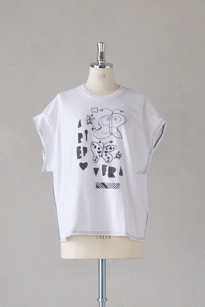 ARTE POVERA アルテポーヴェラ ギルダン RE-うさこフレンチTシャツ