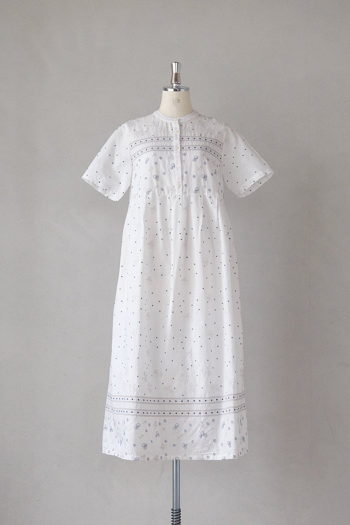 bulle de savon ビュルデサボン ちぢみcheckワンピース(26SS) | T.T.