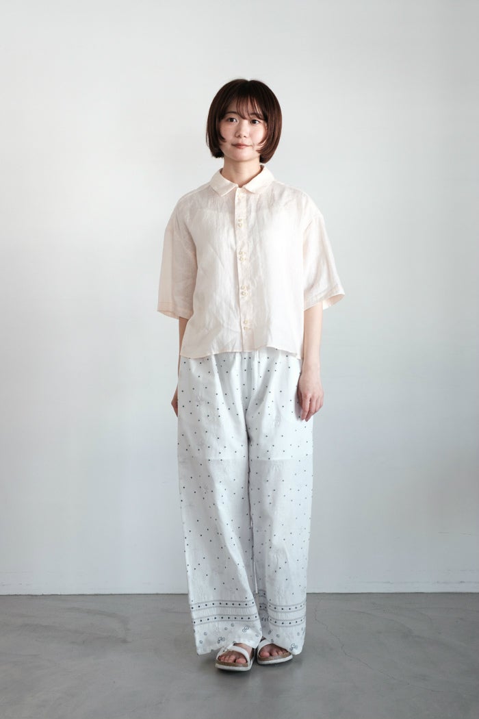 bulle de savon ビュルデサボン 60sフレンチリネン boy shirt(26SS
