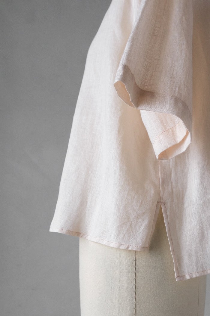 bulle de savon ビュルデサボン 60sフレンチリネン boy shirt(26SS
