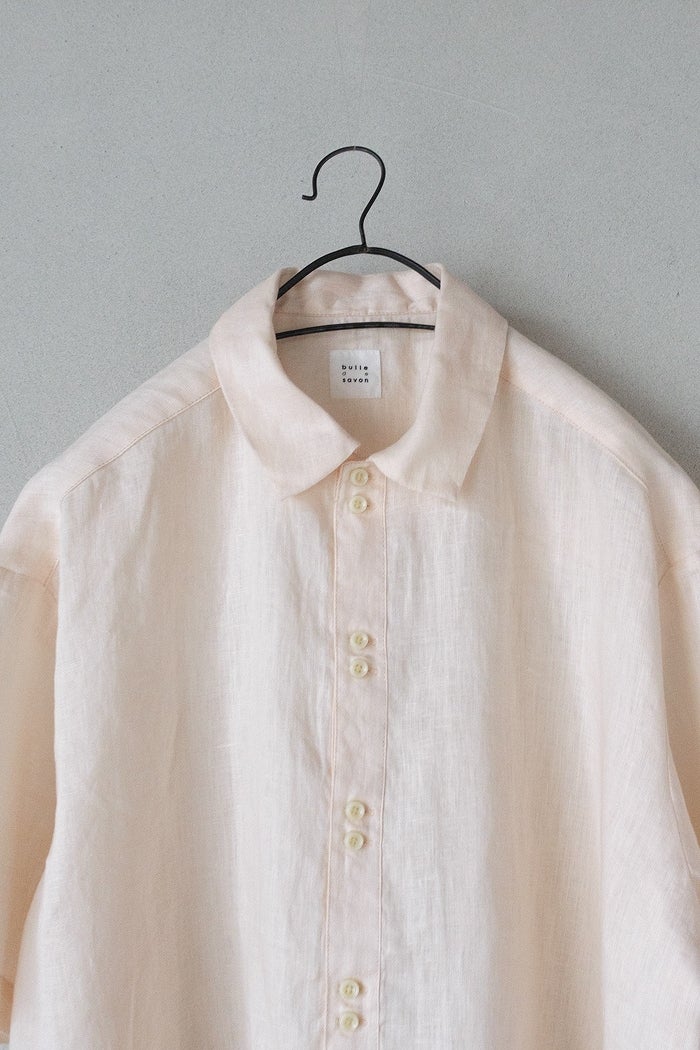 bulle de savon ビュルデサボン 60sフレンチリネン boy shirt(26SS