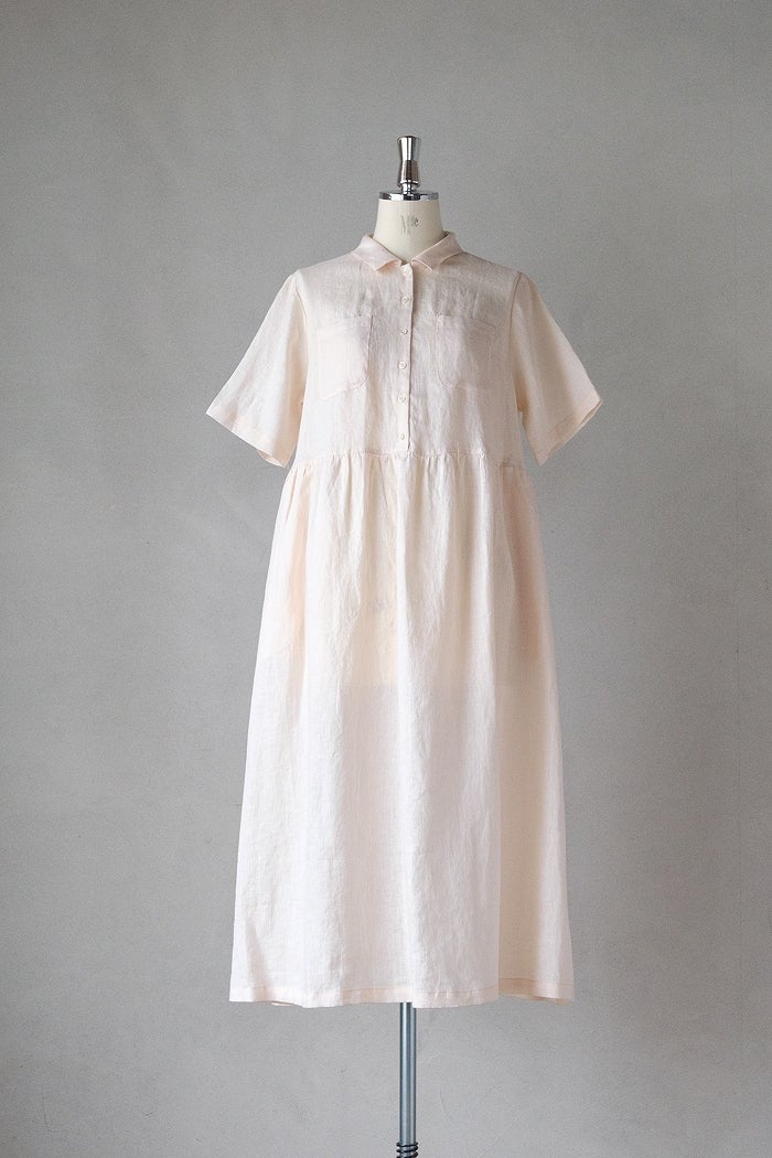 bulle de savon ビュルデサボン びわ刺繍ワンピース(24AW) | T.T. GARRET