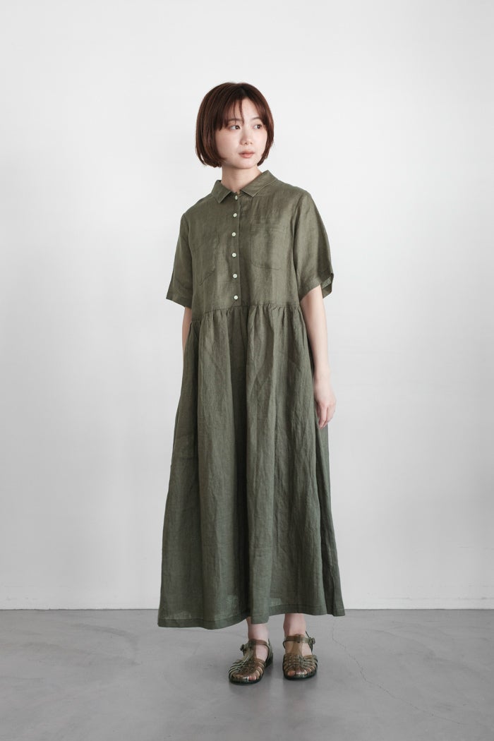 bulle de savon ビュルデサボン びわ刺繍ワンピース(24AW) | T.T. GARRET