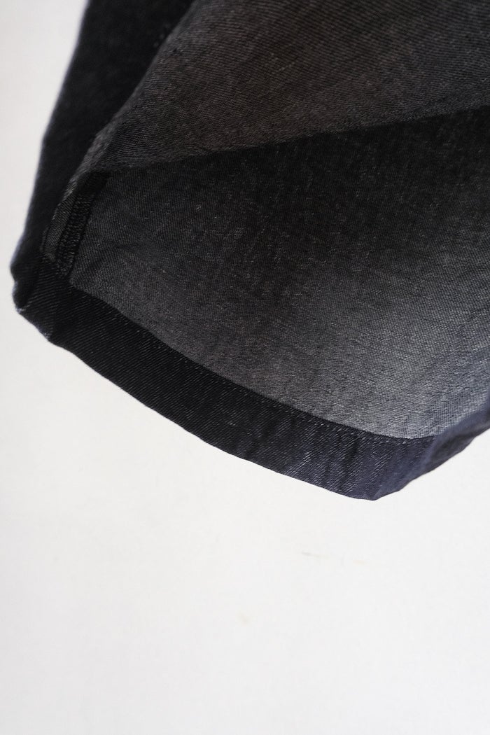 yuni ユニ Cotton/Linen denim wide cocoon パンツ(26SS) | T.T. GARRET