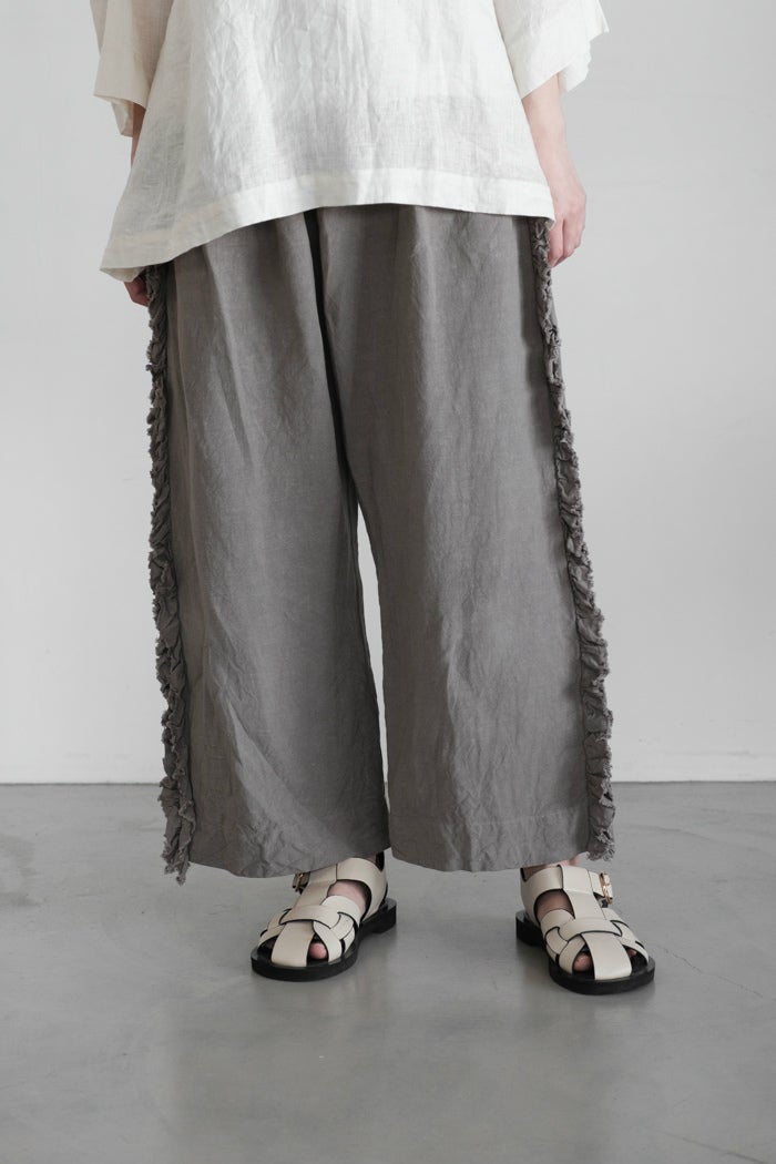 Gauze# ガーゼ オリジナルスモールドットワイドギャザーブラウス(26SS