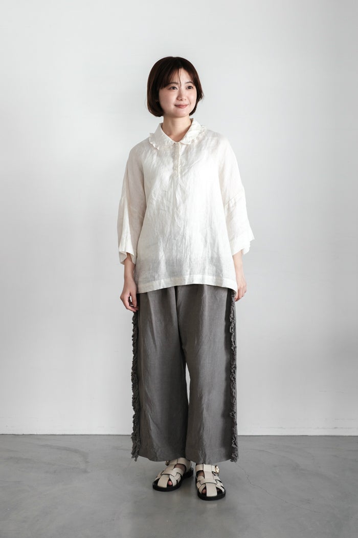Gauze# ガーゼ リネンヴィスコースヴィヴィアンパンツ(26SS) | T.T. GARRET