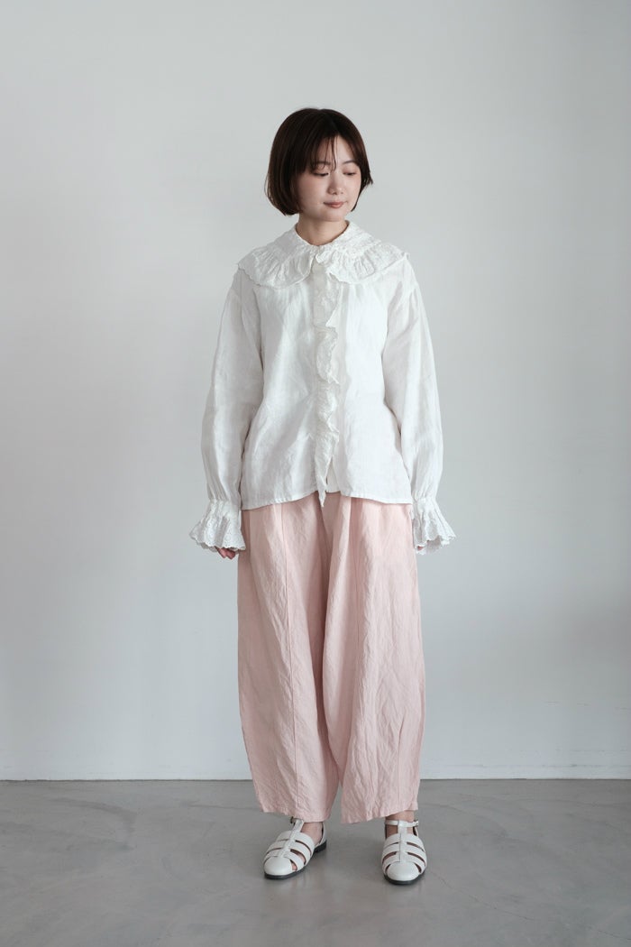 Gauze# ガーゼ リネンヴィスコースチャーリーパンツ(26SS) | T.T. GARRET