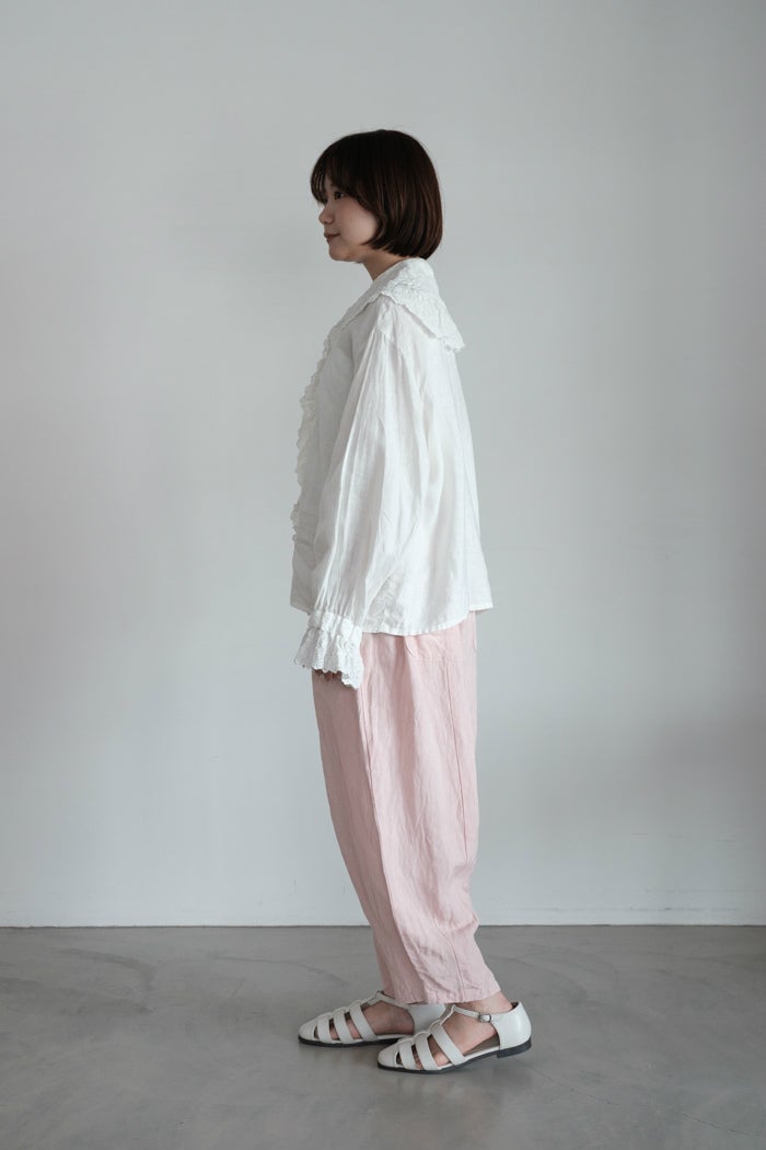 Gauze# ガーゼ リネンヴィスコースチャーリーパンツ(26SS) | T.T. GARRET