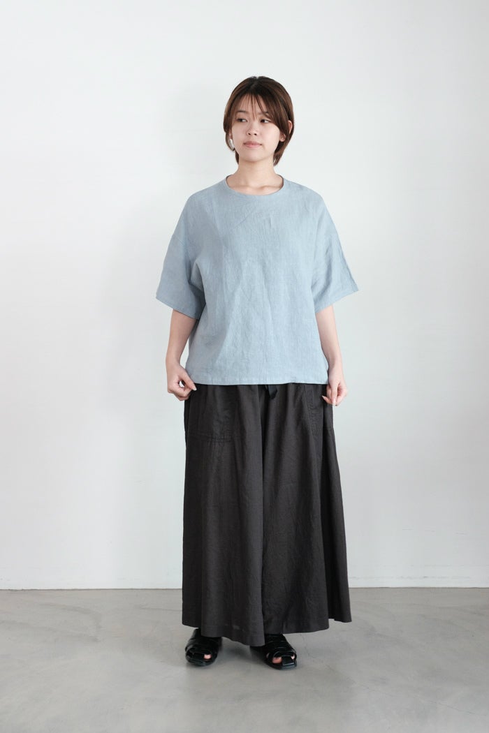 ARTE POVERA アルテポーヴェラ リネン＆コットンギャザリングパンツ