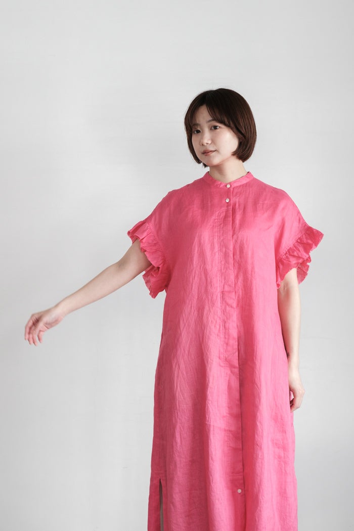 yuni ユニ 60/1Linen gather sleeves ワンピース(26SS） | T.T. GARRET