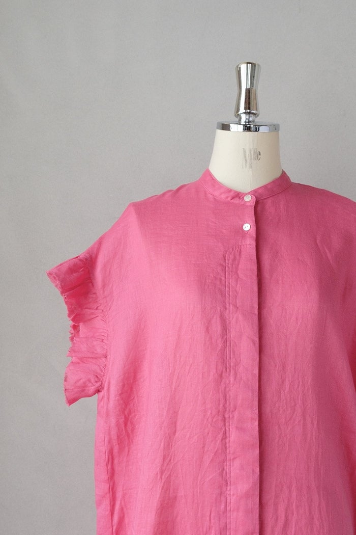 yuni ユニ 60/1Linen gather sleeves ワンピース(26SS） | T.T. GARRET