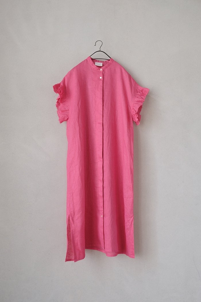 yuni ユニ 60/1Linen gather sleeves ワンピース(26SS） | T.T. GARRET