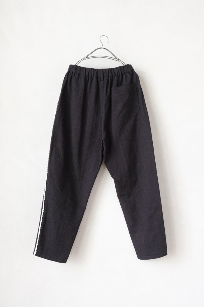 marble SUD マーブルシュッド レースラインテーパードパンツ(26SS