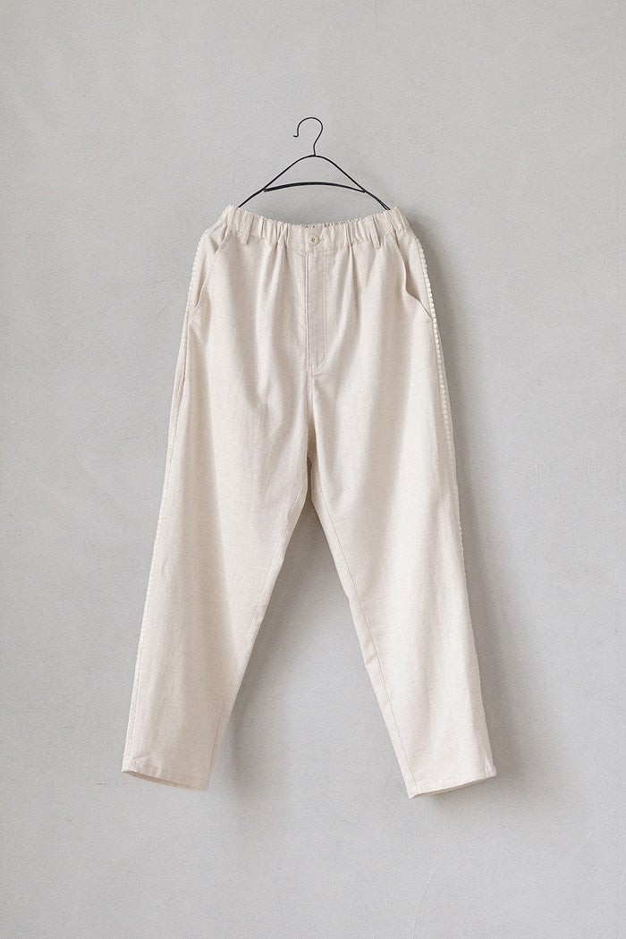 marble SUD マーブルシュッド レースラインテーパードパンツ(26SS