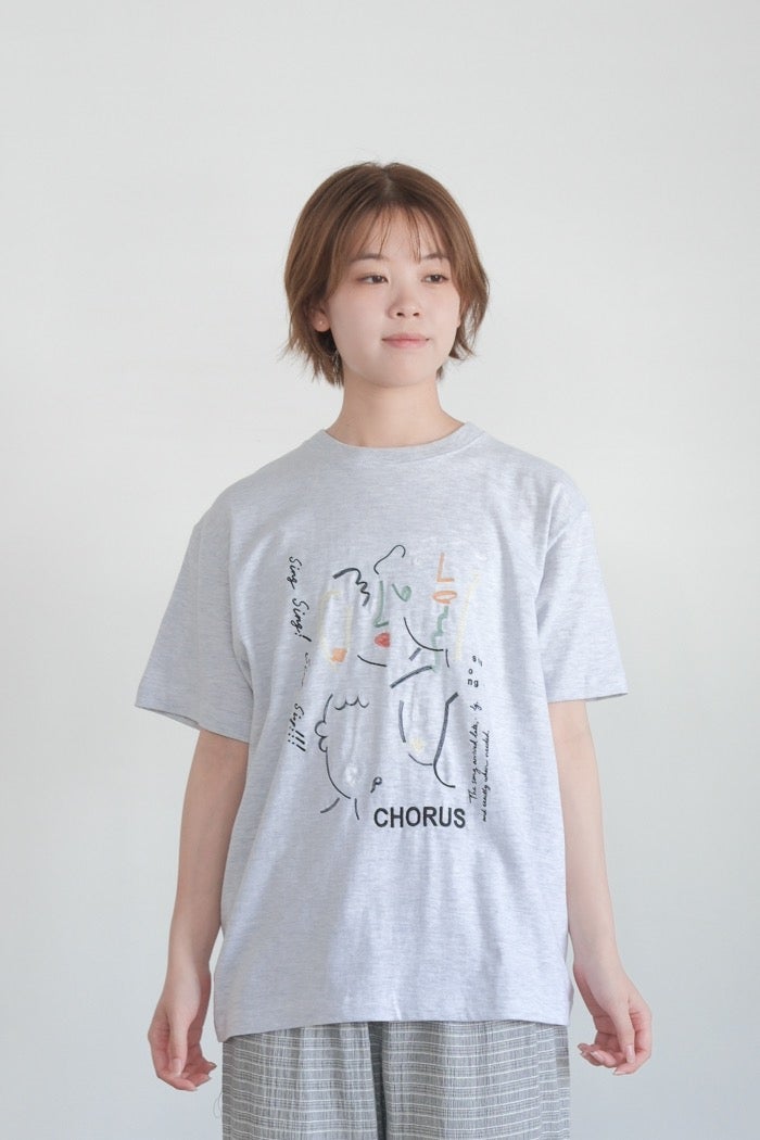 yuni ユニ C/Ny sheer floral刺繍ハーフスリーブシャツ(26SS) | T.T.