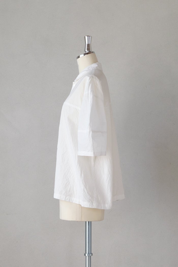 Vlas Blomme ヴラスブラム C/L Panama Stripe ショールカラーシャツ