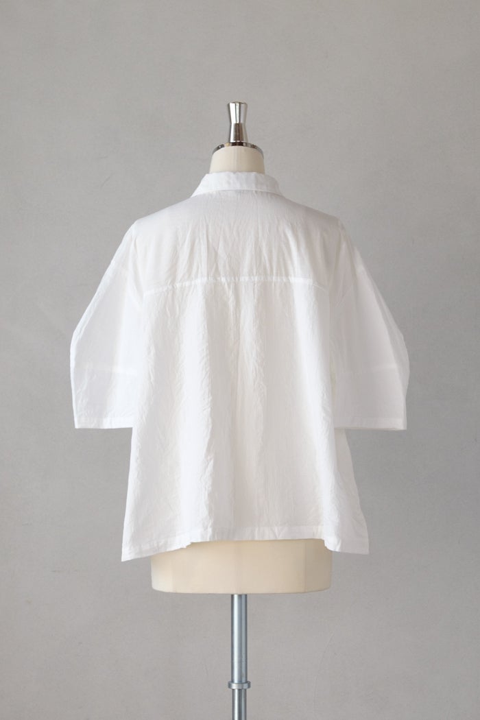 Vlas Blomme ヴラスブラム C/L Panama Stripe ショールカラーシャツ
