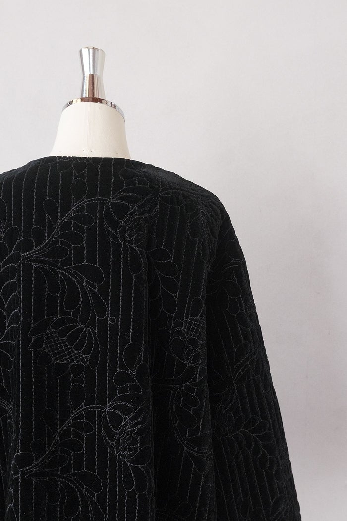 Heriter エリテ velvet quit embroidery short coat (26AW) | T.T. GARRET