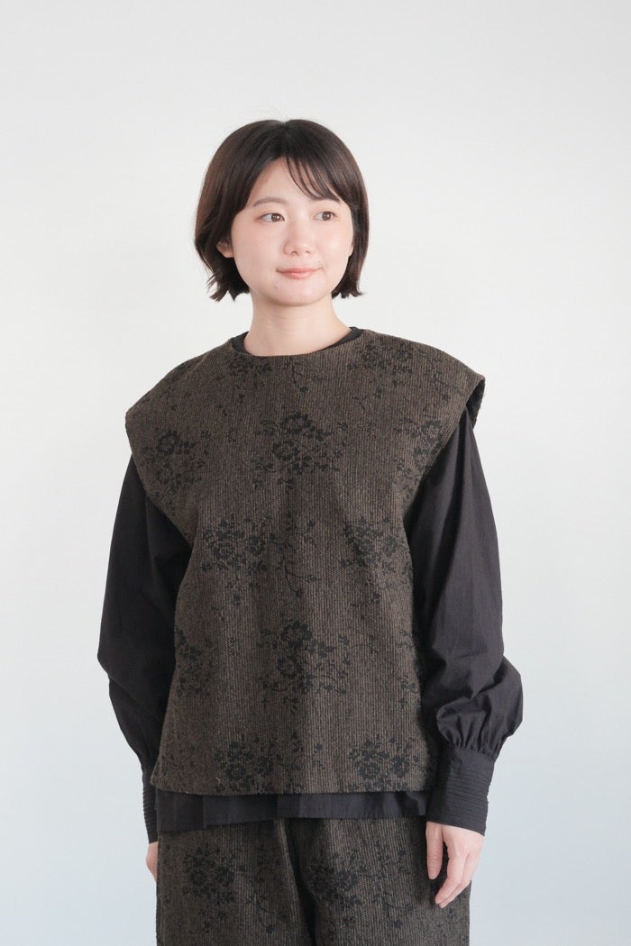 qiri キリ flower tale gather wide pants(25AW) | T.T. GARRET