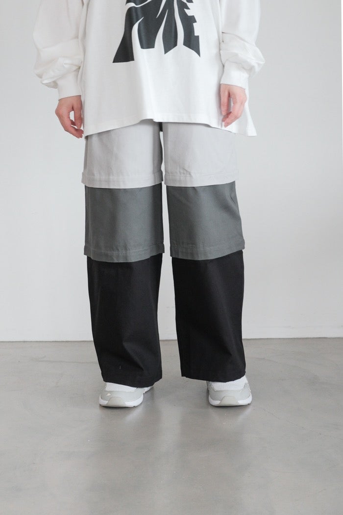 evam eva エヴァムエヴァ water linen wide pants（26SS) | T.T. GARRET