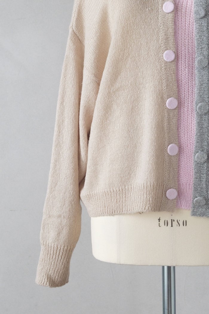 ベッドサイドドラマ　ニットカーディガン bedsidedrama ベッドサイドドラマ Triple Fragment Cardigan(26AW