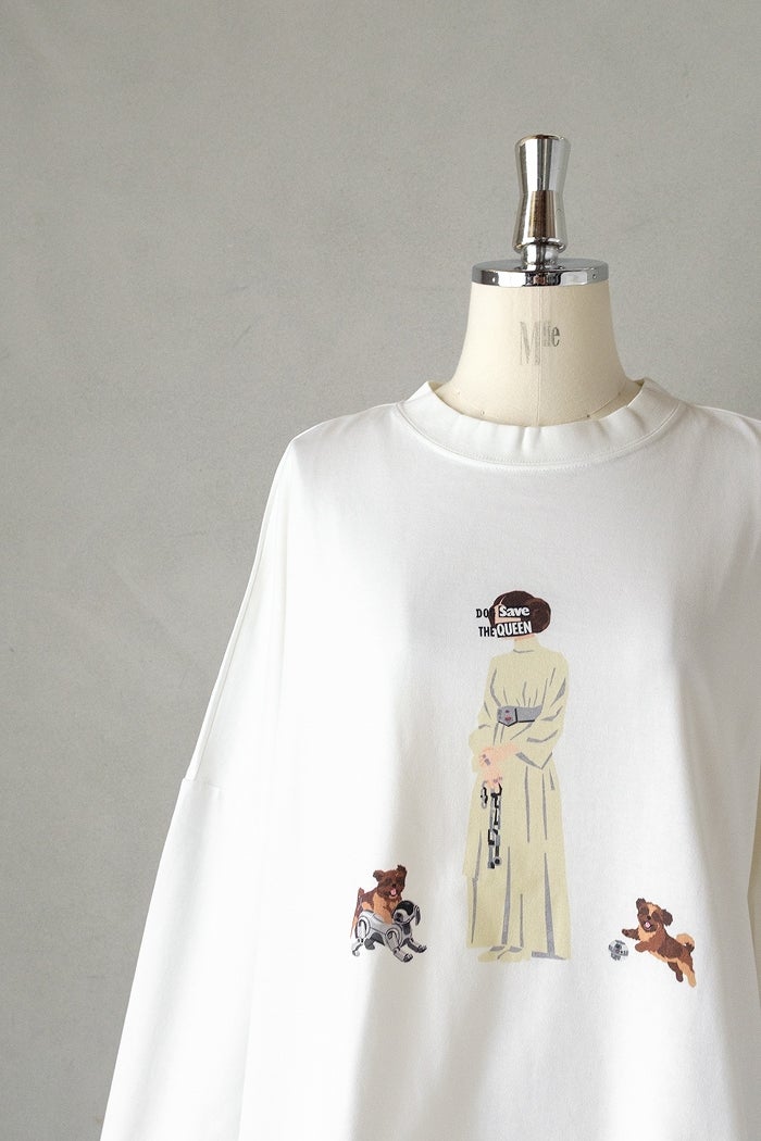 bedsidedrama ベッドサイドドラマ DOG SAVE THE QUEEN Wide Pullover