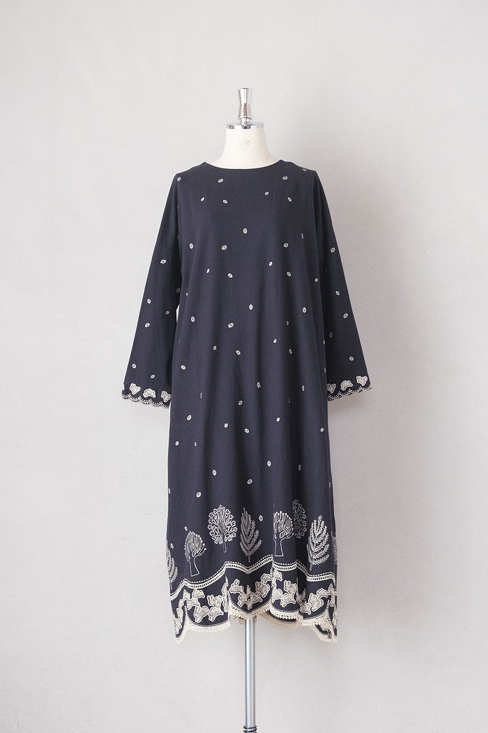marble SUD マーブルシュッド rabbit lace バックタックワンピース