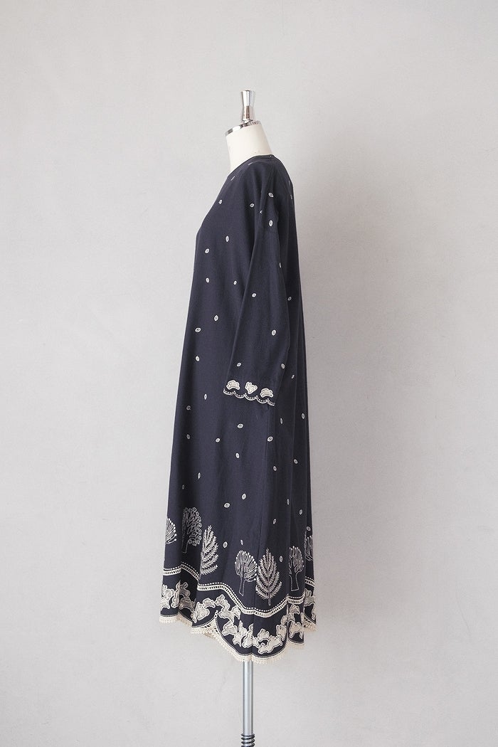 marble SUD マーブルシュッド rabbit lace バックタックワンピース