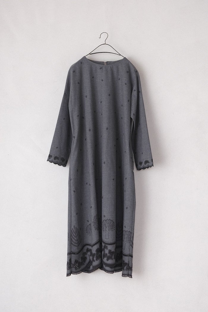 marble SUD マーブルシュッド rabbit lace バックタックワンピース