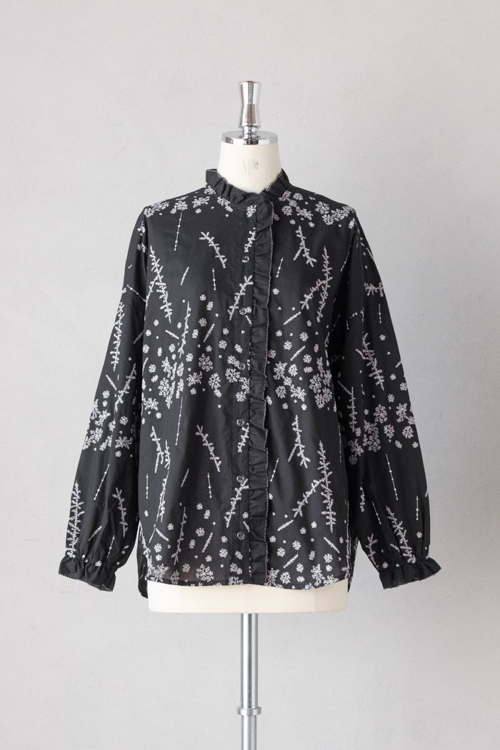 マーブルシュッド　今期　うさぎLots ハカマパンツ　黒 marble SUD マーブルシュッド うさぎLOTS ハカマパンツ(26SS) | T.T.