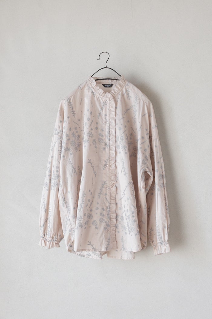 marble SUD マーブルシュッド EMB 氷花 フリルブラウス(26AW) | T.T.